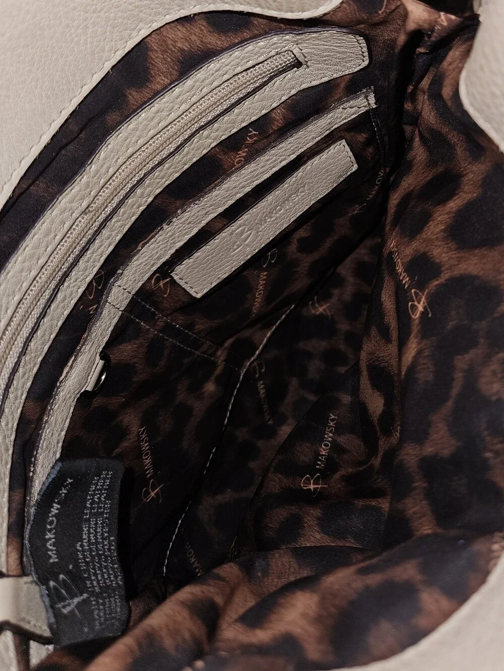 B. Makowsky Color- Block Crossbody Hobo Bag